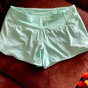 Mint lululemon shorts